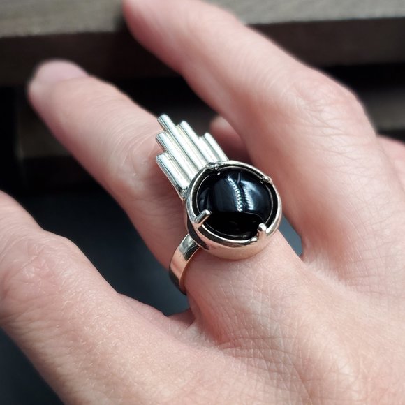 Size 7 Sterling Silver Sophie Blake Unique Design Ring - Picture 3 of 8